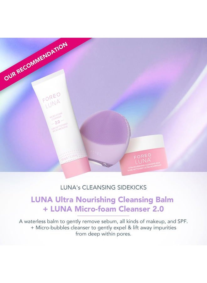 FOREO Luna 4 Mini Facial Cleansing Brush & Face Massager - Premium Face Brush - Enhances Absorption of Skin Care Products - Simple Face Care Travel Accessories - for All Skin Types - Lavender - Image 4