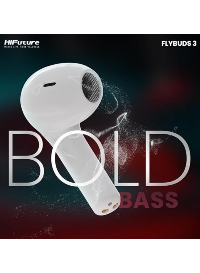 HiFuture Flybuds 3 Wireless 5.3 Bluetooth Headphones 4 Built-in Microphones & 30 Hours of Playtime Black-COLOURS VARRY - Image 3