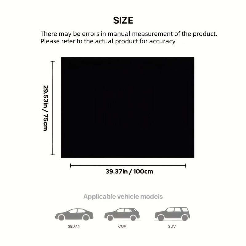 1pc Car Trunk Mat With Model Mq-521 Printed Heart Pattern Universal Fit Travel Accessory Interior Decoration For Car Enthusiasts - Image 2