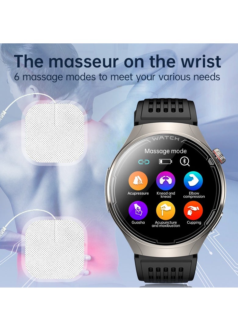 EVEREEN - FD06 Massage CES Sleep Aid Smart Watch ECG Bluetooth Measuring Blood Pressure Blood Oxygen Heart Rate Blood Sugar Blood Lipids Uric Acid Body Temperature Sleep Aid Electrode Therapy Android iOS 1.43 - Image 1