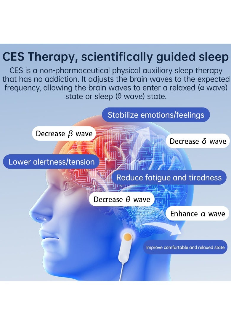 EVEREEN - FD06 Massage CES Sleep Aid Smart Watch ECG Bluetooth Measuring Blood Pressure Blood Oxygen Heart Rate Blood Sugar Blood Lipids Uric Acid Body Temperature Sleep Aid Electrode Therapy Android iOS 1.43 - Image 1