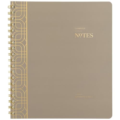Cambridge WorkStyle Notebook, Legal Ruled Paper, 8" x 10", 80 Sheets, Timeless Taupe (WS-407-45) - Image 1