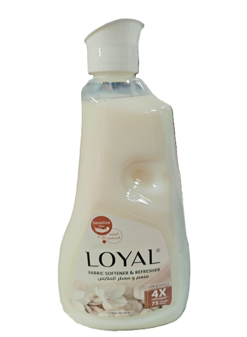 loyal Fabric Softener & Refresher White Care & Gentle 1500 ml - Image 1