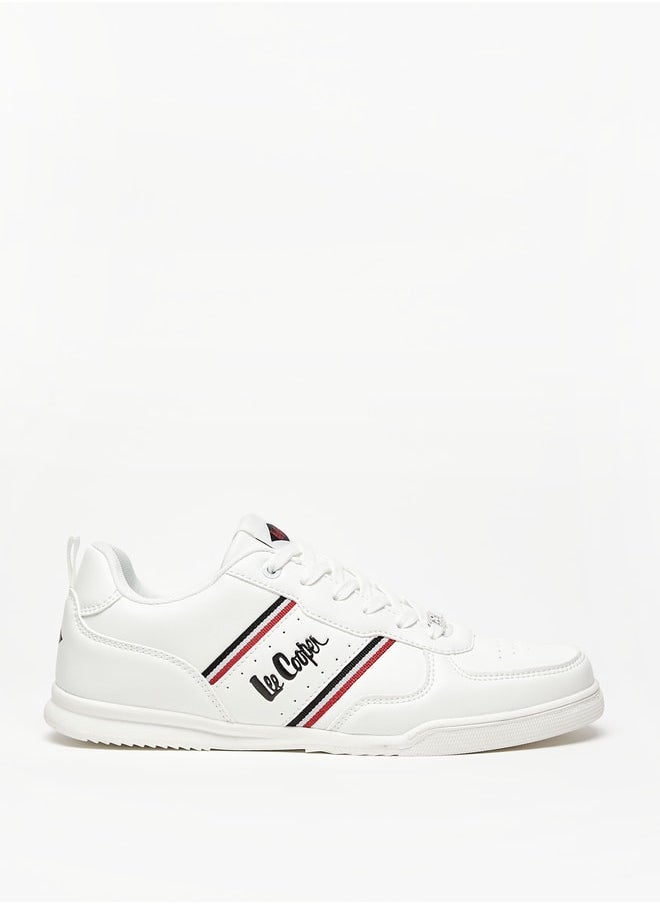 Lee Cooper - حذاء رياضي للرجال مزين بالشعار مع تفاصيل برباط - Image 1