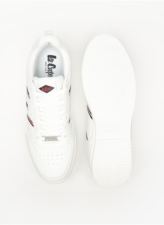 Lee Cooper - حذاء رياضي للرجال مزين بالشعار مع تفاصيل برباط - Image 1
