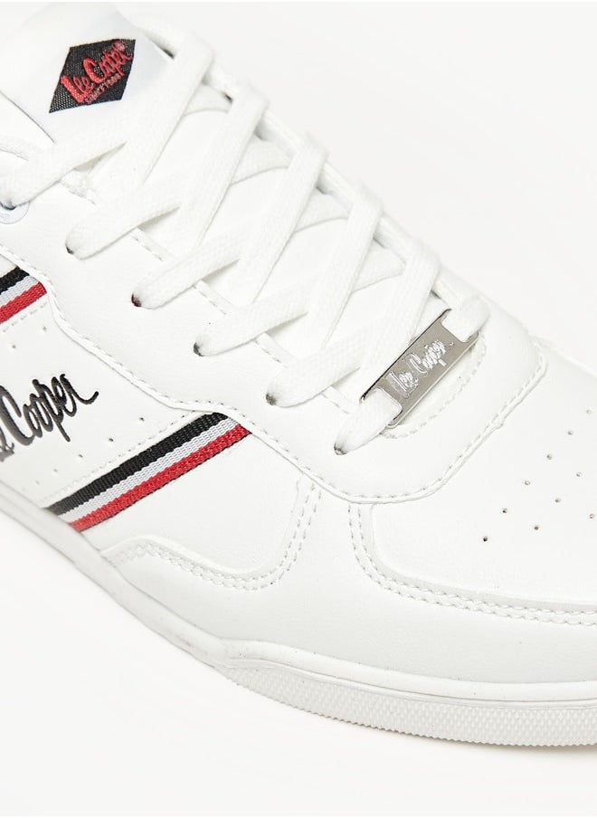 Lee Cooper - حذاء رياضي للرجال مزين بالشعار مع تفاصيل برباط - Image 1