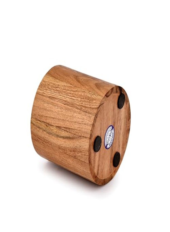 Mahasu Utensil Holder Acacia Wooden Utensil Holder for Kitchen Counter Flatware and Spatula Storage Organizer, for Countertop, Pantry and Bathroom (4" X 4" X 4") - Image 5