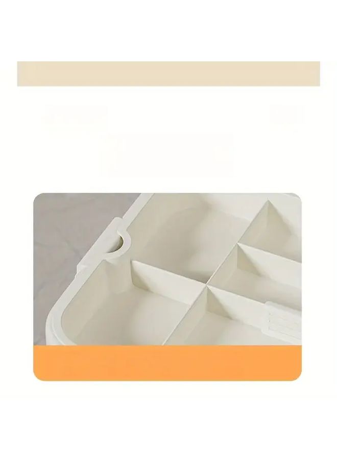 Small Yellow Plastic Storage Box With Lid For Craft Supplies And Home Organization - Image 4