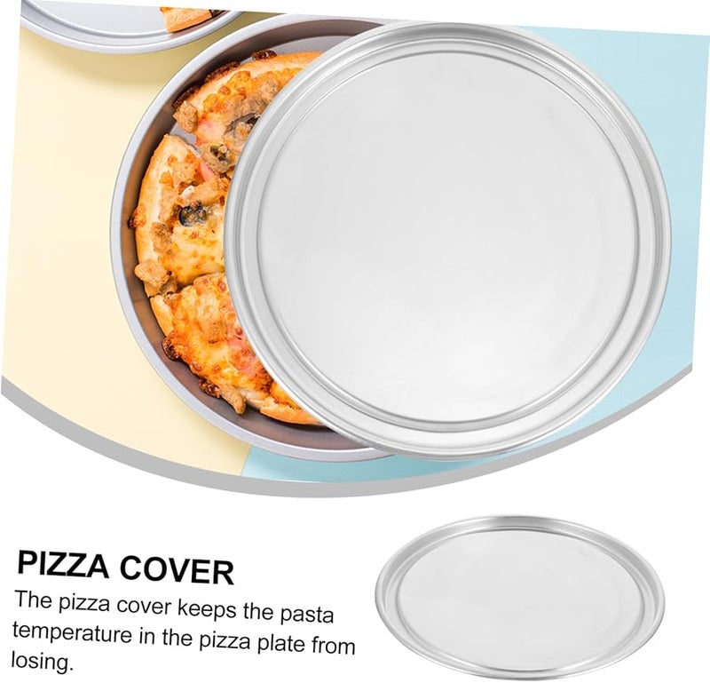 غطاية صينية البيتزا من سبائك الألومنيوم مقاومة للحرارة سهلة التخزين - Image 4