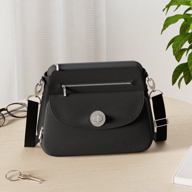 Baggallini Womens Calais Crossbody Bag, Black - Image 2