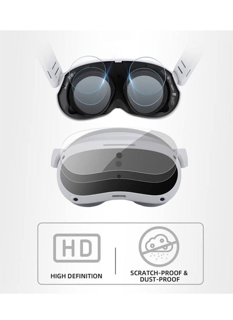 Generic VR Headset and Glasses Protective Film Set for PICO 4, HD Anti-scratch Soft Film Cover for Clear View VR Glasses Lens Film  - Image 5