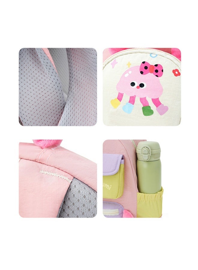 2PCS Cartoon Ocean Fish Kids Kindergarten Backpack Set, Waterproof Lightweight Large Capacity School Bag, Age 3-6 Years - Image 5