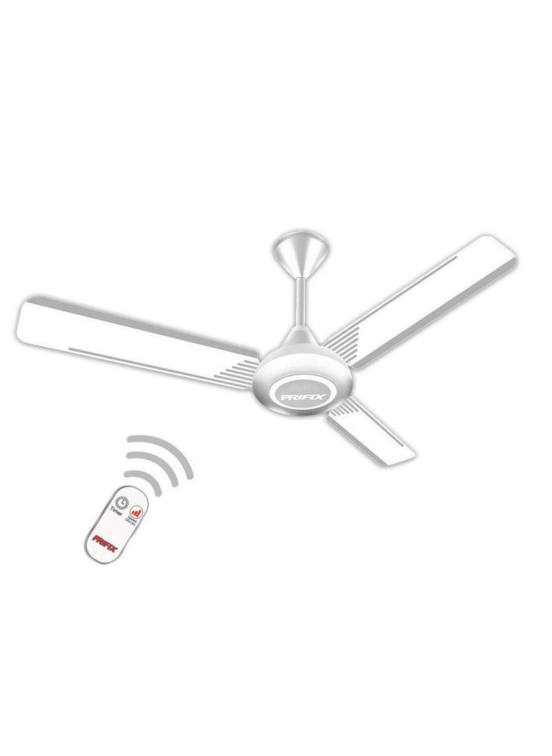 Prifix Prifix Supreme Ceiling Fan with Remote Control, 56 Inch- White 