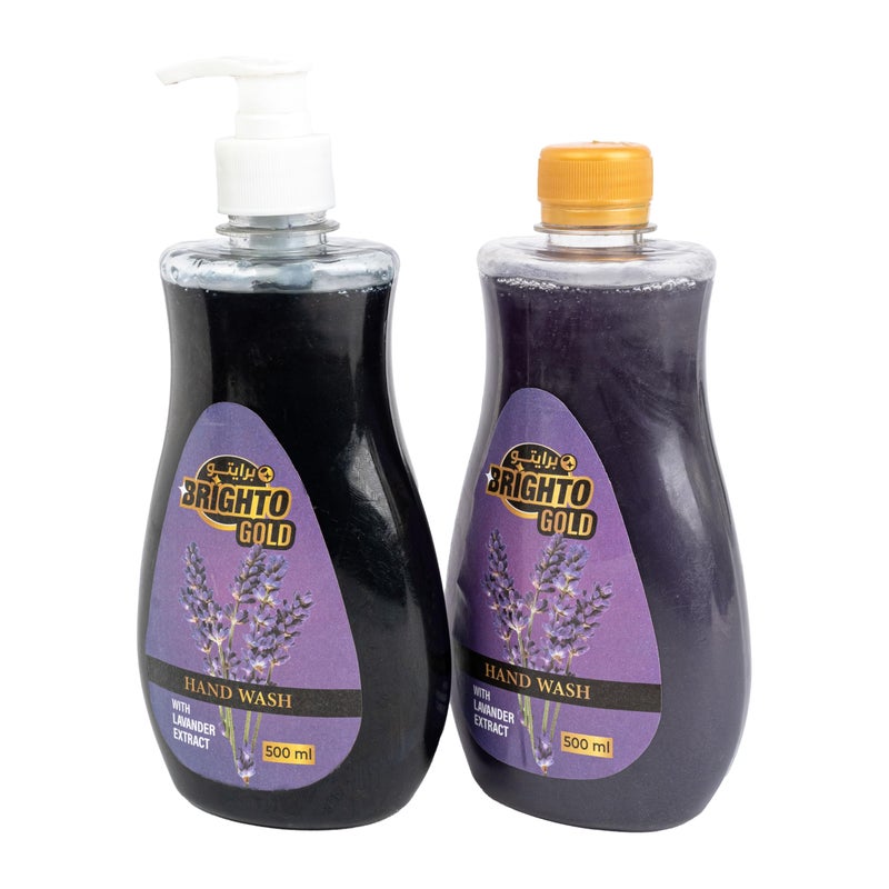 Brighto Lavender Hand Wash 500ml 1+1