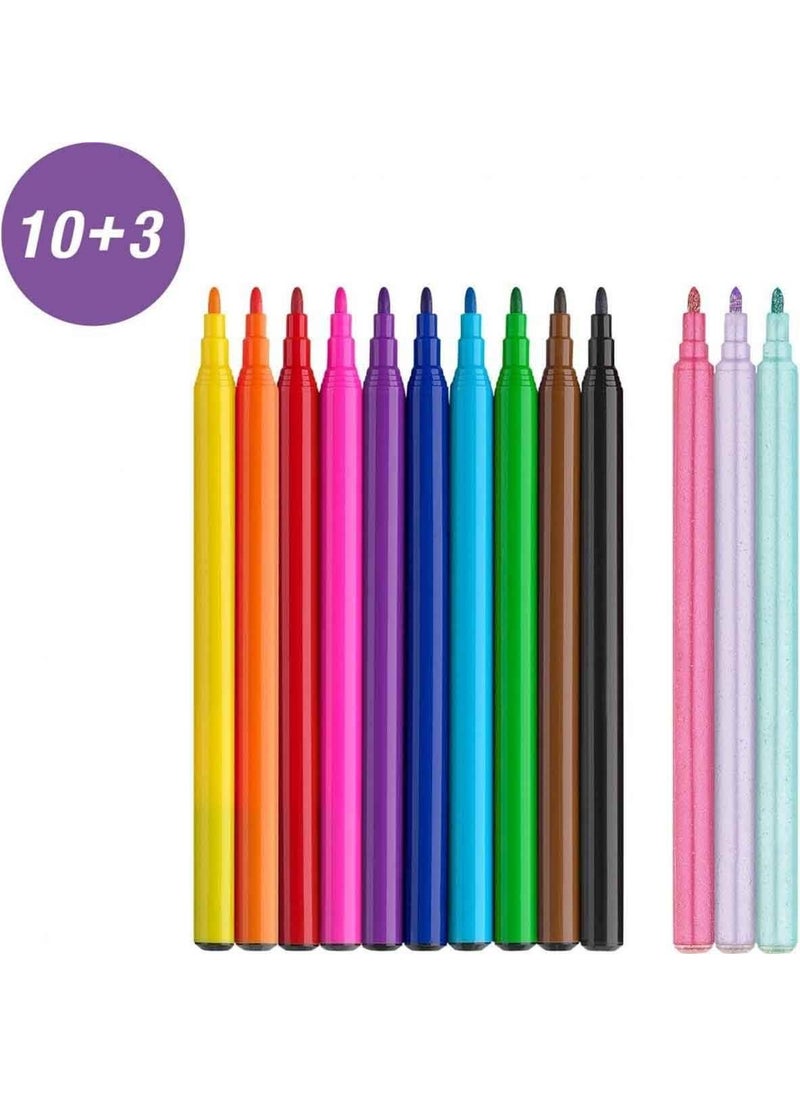 Faber - -Castell Unicorn Felt Tip Pen 13 Pieces - Image 1