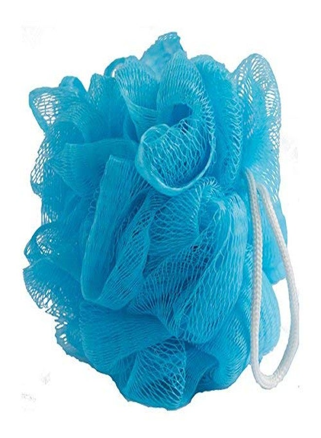 Fu Store Bath Sponges Shower Loofahs Large Mesh Balls Sponge Sky Blue Colors for Body Wash Bathroom Men Women - Pack of 1 Scrubber Cleaning Loofah Bathing Accessories 50g - Image 2