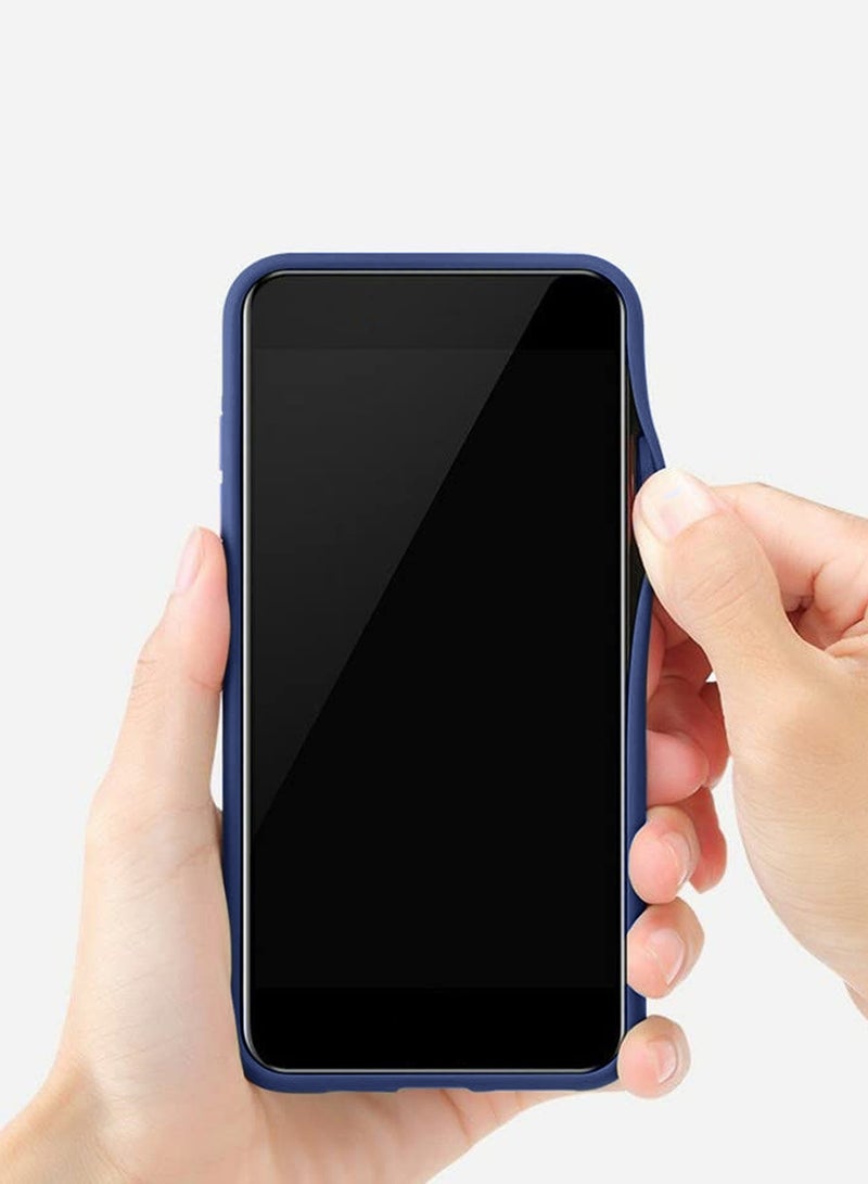 Wtech Soft Silicone Hybrid Translucent Slim Stylish Luxury Electroplated Camera Border Stand Case Cover For Samsung Galaxy S24 Ultra 5G 2024 Navy Blue - Image 2