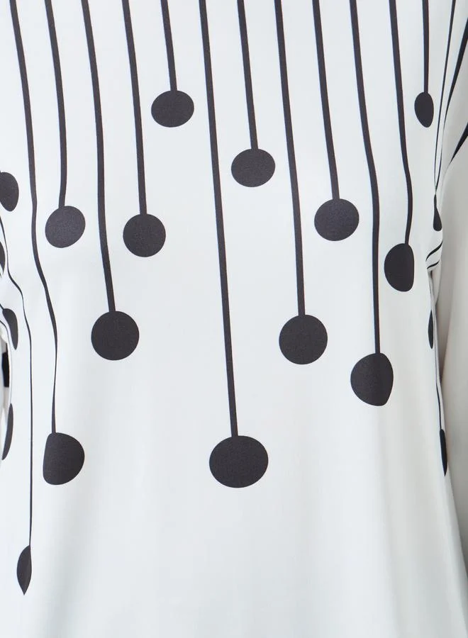 Take Two Multi Women Graphic Printed Split Hem Top and Pyjama Set for Women | Best Price UAE