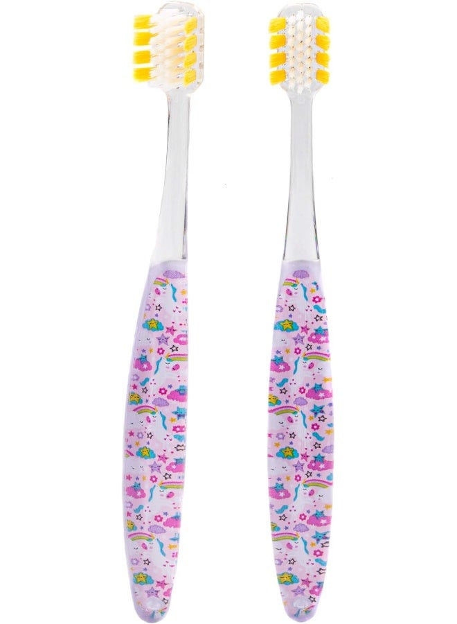 Ooak Kids Toothbrush Tapered Vmax Bristles 2 Pack Unicorns - Image 2