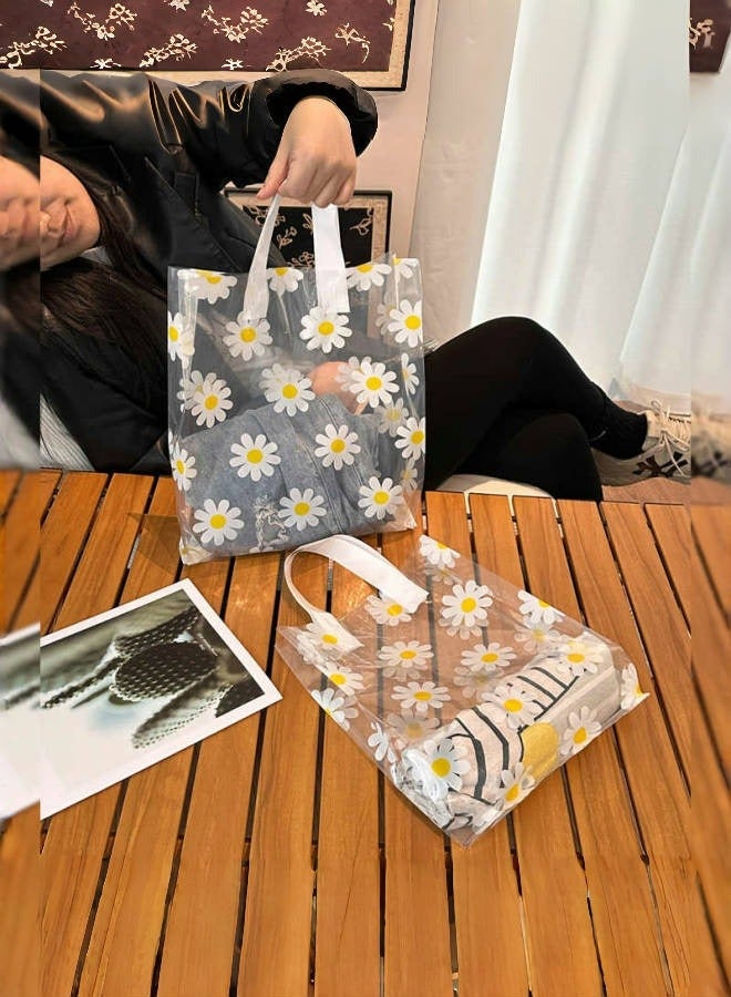 Generic 20pcs Reusable Transparent Bags For Party Gift Distribution Bags Clear Bag Portable 27x27x8cm  - Image 3