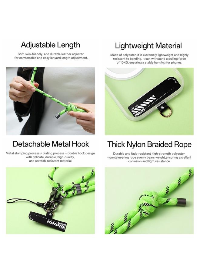 Rock Multifunctional Luminous Phone Crossbody Lanyard Wrist Lanyard - Image 5