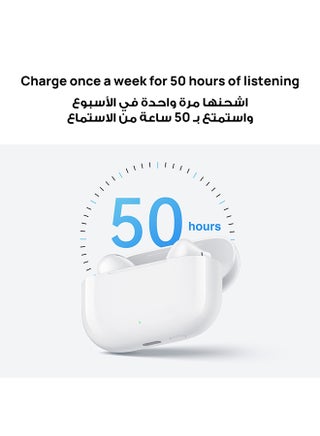 FreeBuds SE 4 ANC, True Wireless Earbuds, Multi-mode Noise Cancelling Earphones, 50 Hours Long Battery Life, In-Ear Headphones Bluetooth 5.4, Compatible with iOS and Android, IP54 White - view 3