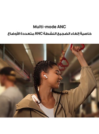 FreeBuds SE 4 ANC, True Wireless Earbuds, Multi-mode Noise Cancelling Earphones, 50 Hours Long Battery Life, In-Ear Headphones Bluetooth 5.4, Compatible with iOS and Android, IP54 White - view 2