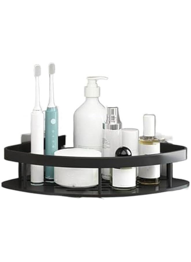 Generic - Bathroom Corner Shelf No Drilling Wall Mount Bathroom Shelf Shampoo Holder Shower Storage Rack, Only for 90-Degree Corner(Black) - Image 1
