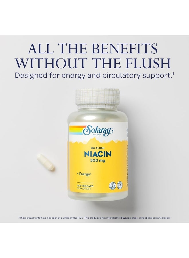 Solaray Niacin No Flush 500Mg 100 Vcaps  - Image 3