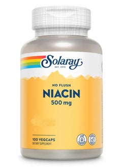 Solaray Niacin No Flush 500Mg 100 Vcaps  - Image 1
