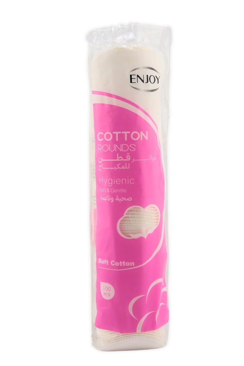 ENJOY COTTON ROUNDS SOFT COTTON 100PCS