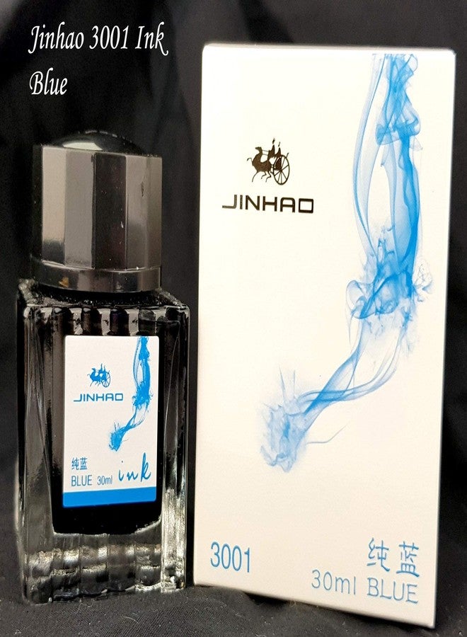 كروم زجاجة حبر قلم حبر سائل من كروم جينهاو 3001، سعة 30 مل (أزرق) - Image 2