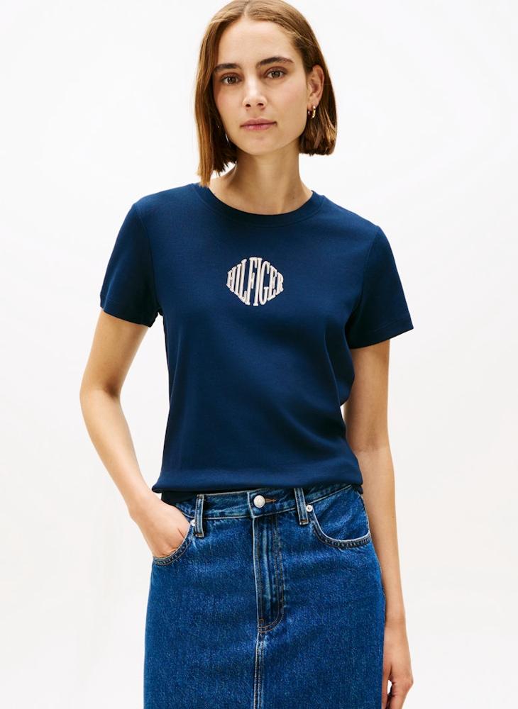 TOMMY HILFIGER Graphic Crew Neck T-Shirt - Image 1