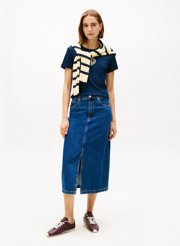 TOMMY HILFIGER Graphic Crew Neck T-Shirt - Image 4