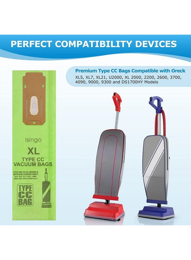 isingo 16 Pack Vacuum Bags Replacement for Oreck Type CC, Fit all Orеck XL Upright Vacuum Cleaner, XL XL2 XL7 XL21, Replaces Part #CCPK8, CCPK8DW, Green - Image 2