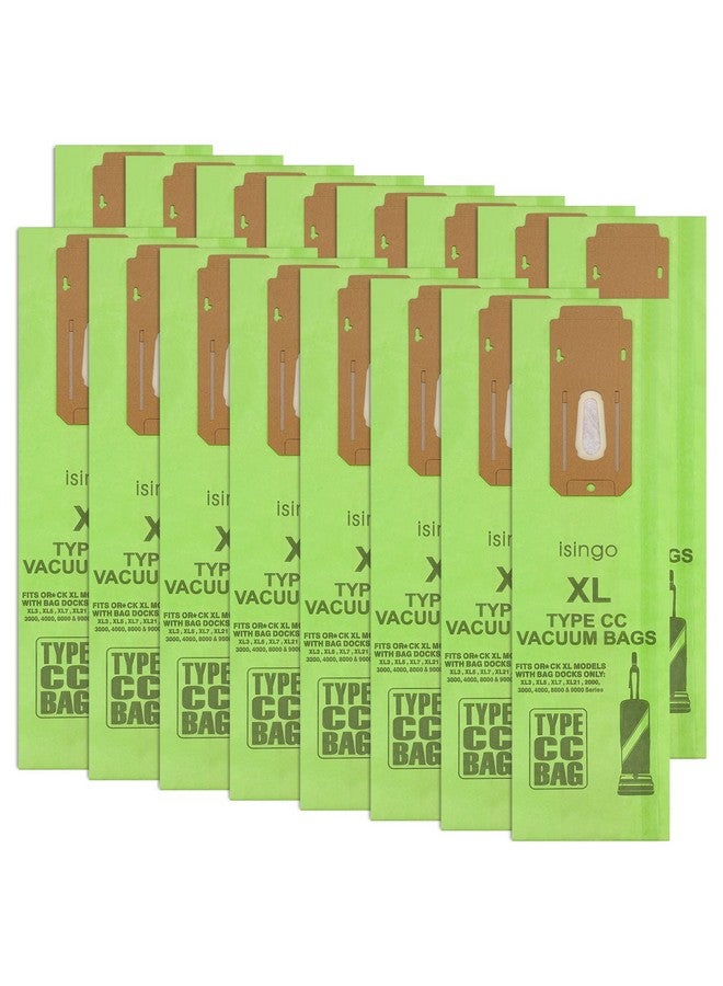 isingo 16 Pack Vacuum Bags Replacement for Oreck Type CC, Fit all Orеck XL Upright Vacuum Cleaner, XL XL2 XL7 XL21, Replaces Part #CCPK8, CCPK8DW, Green - Image 1