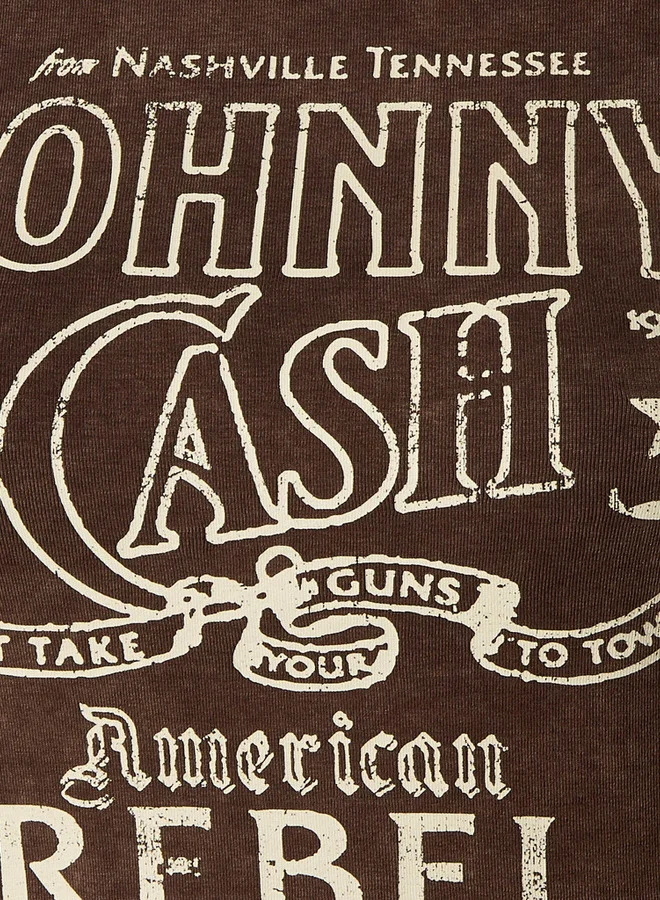 SP Characters T-shirt with Johnny Cash Print