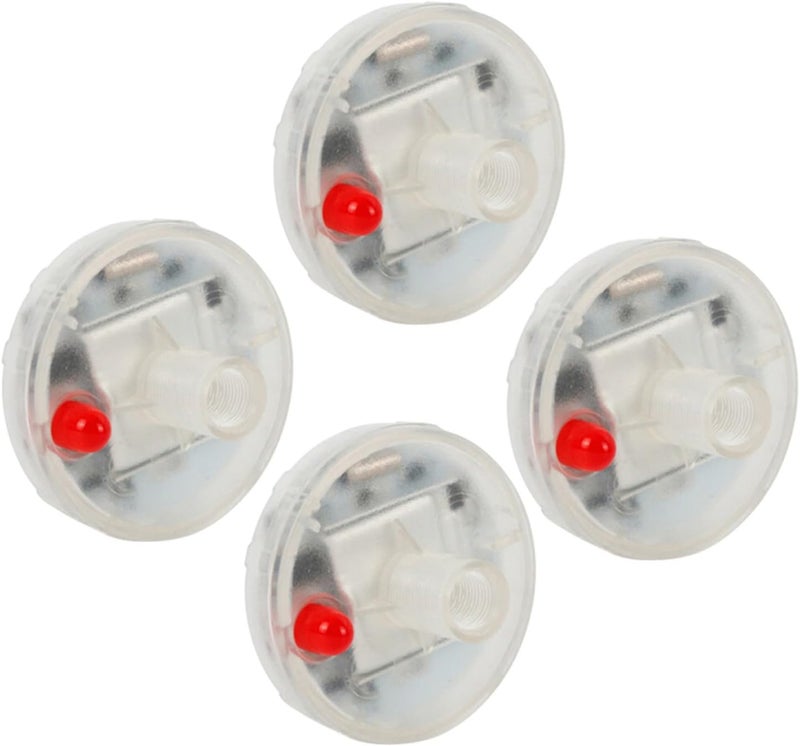 Unomor 4 قطع من أضواء عجلات LED الشمسية المقاومة للماء، بألوان زاهية، للسيارات والدراجات النارية، تعمل بالحركة لإضاءة غطاء صمام العجلة. - Image 1