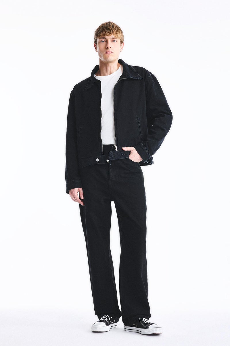DeFacto Black Man Regular Fit Cotton Jacket Casual - Image 2