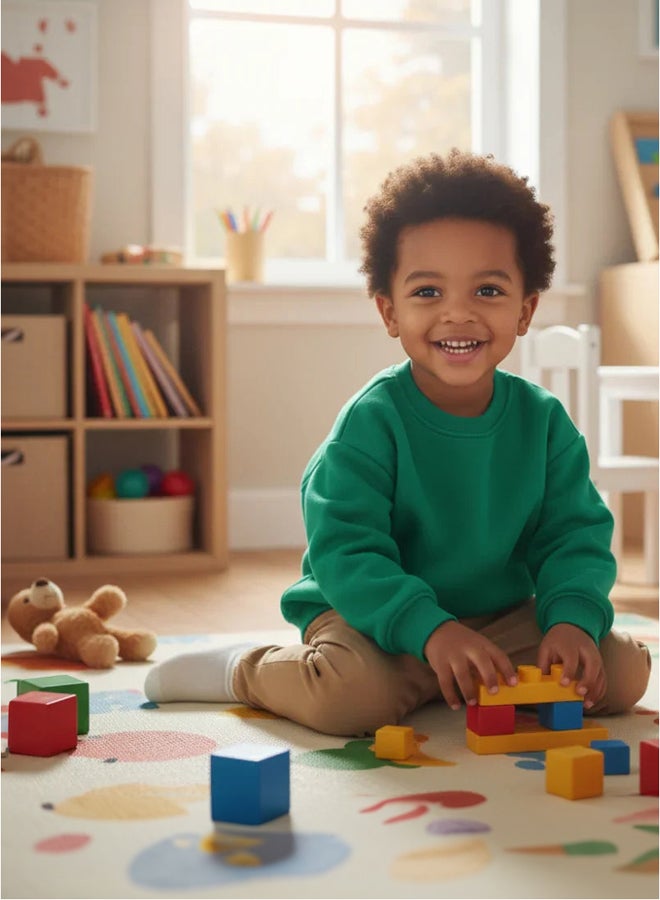 اوركيدز سويت شيرت قطن سادة للأطفال – أخضر - Image 3