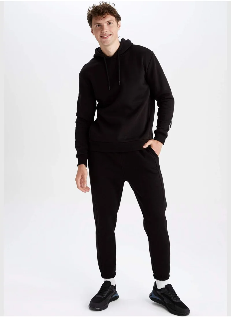 DeFacto Man Hooded Knitted Sweatshirt