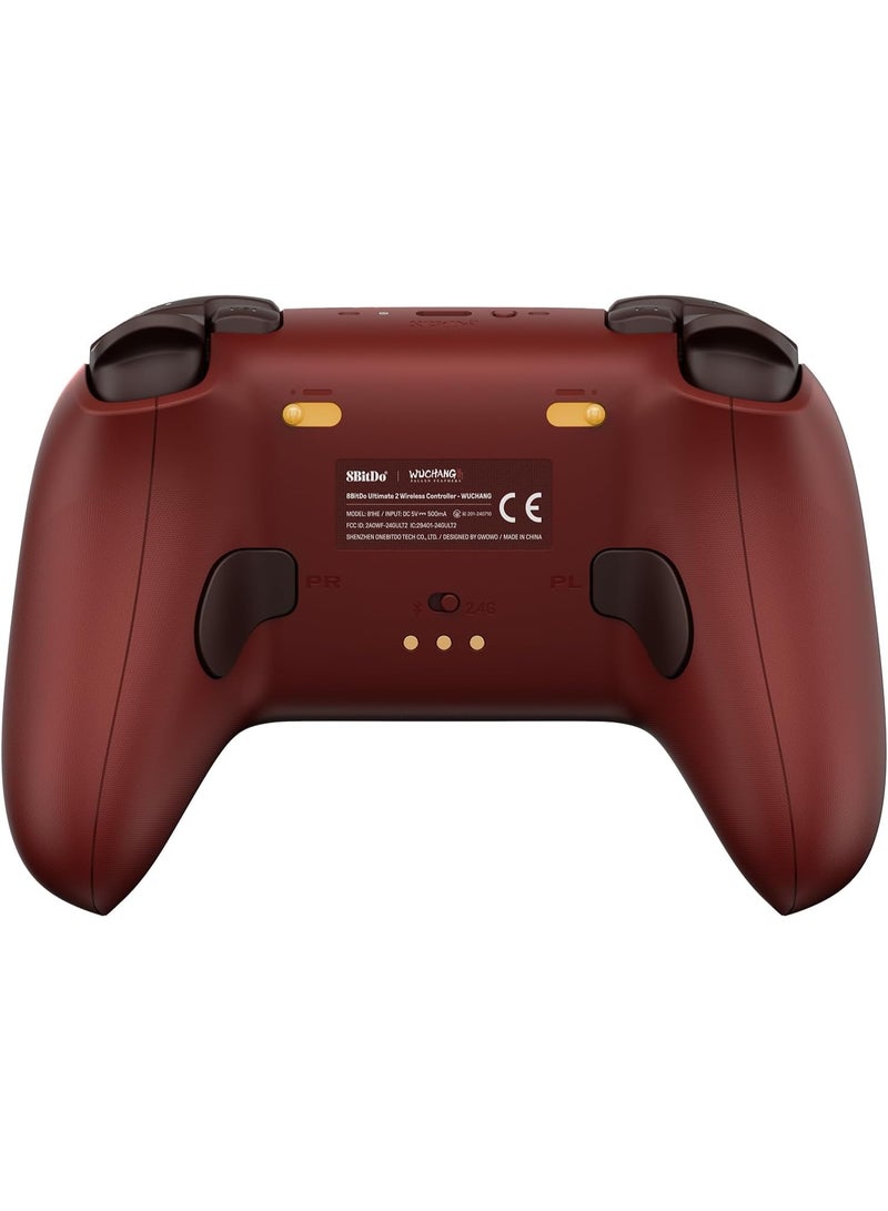 8بت دو وحدة تحكم 8BitDo Ultimate 2 اللاسلكية لأجهزة Windows وAndroid، مزودة بعصا تحكم بتقنية TMR، ومشغلات قابلة للتبديل بين تأثير Hall Effect واللمسية (Tactile)، مع حلقة إضاءة RGB (حلقة النار)، وتقنية 8Speed – إصدار WUCHANG: Fallen Feathers. - Image 5