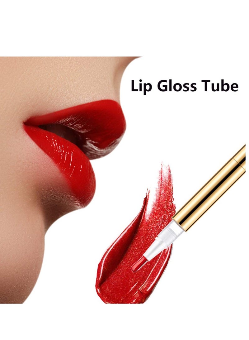 SYOSI 3ml Empty Nail Oil Pen with Brush, 6 Pcs Twist Pen for Tooth Whitening, Refillable Gel Lip Gloss Container, Portable Eyelash Growth Container (Gold) - Image 4