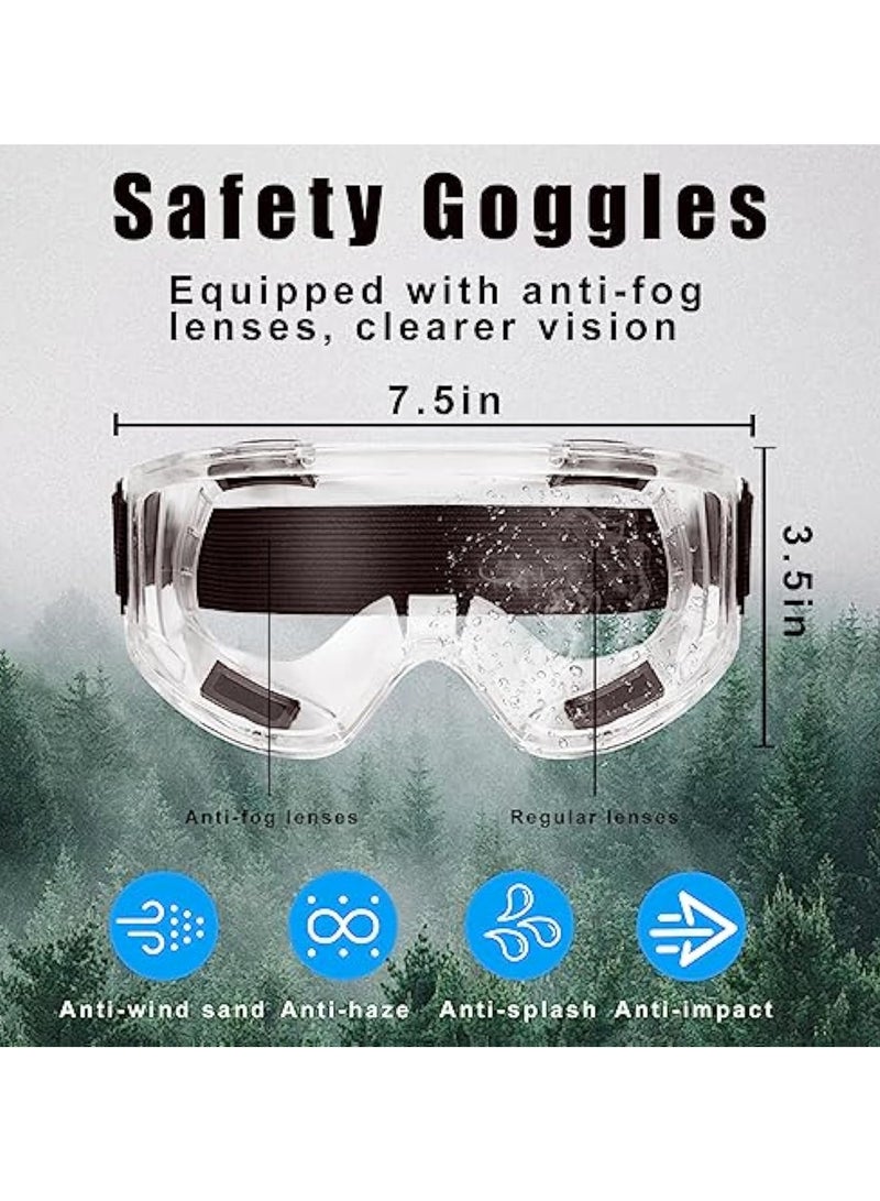 Respirator Mask, Reusable Respirator, Half Face Cover Gas Mask, with Safety Glass, Professional Breathing Protection, for Painting, Organic Vapor, Welding, Polishing, Woodworking and Other Protection - Image 5