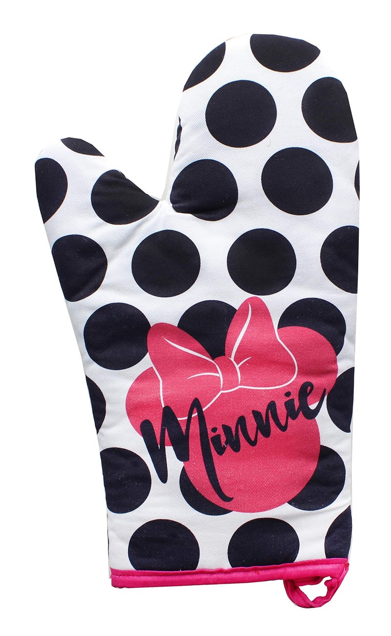 Mickey Mouse Disney Minnie Mouse Polka Dot Geo Glam Oven Mitt - Image 1