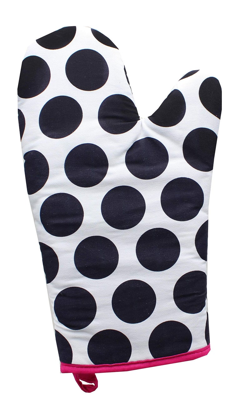 Mickey Mouse Disney Minnie Mouse Polka Dot Geo Glam Oven Mitt - Image 3