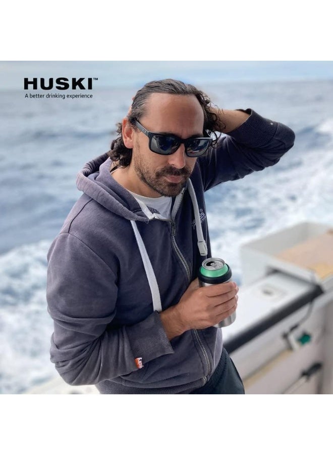 Huski Beer Cooler 2.0 | New | Premium Can and Bottle Holder | Triple Insulated Marine Grade Stainless Steel | Detachable 3-in-1 Opener | Works as a Tumbler | Best Gifts for Beer Lovers (White) - Image 5