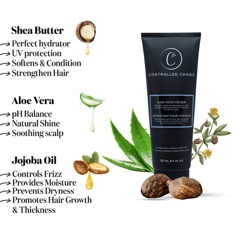 Controlled Chaos Hair Moisturizer for Curly Hair - Paraben & Sulfate Free, Moisturizes & Defines Extra Dry, Curly & Coarse Hair, Leave-in Hair Conditioner - 8 oz - Image 2