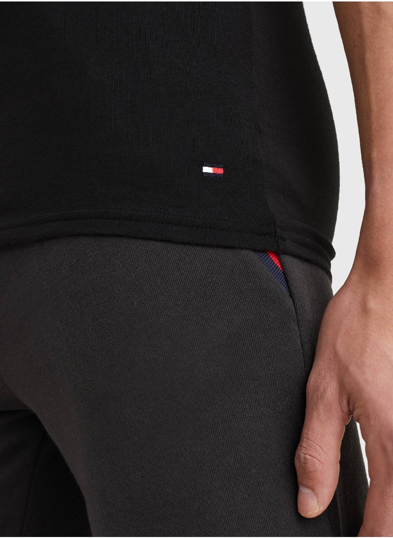 TOMMY HILFIGER - Men's 3-Pack Premium Essential Stretch T-Shirts, Black - Image 1