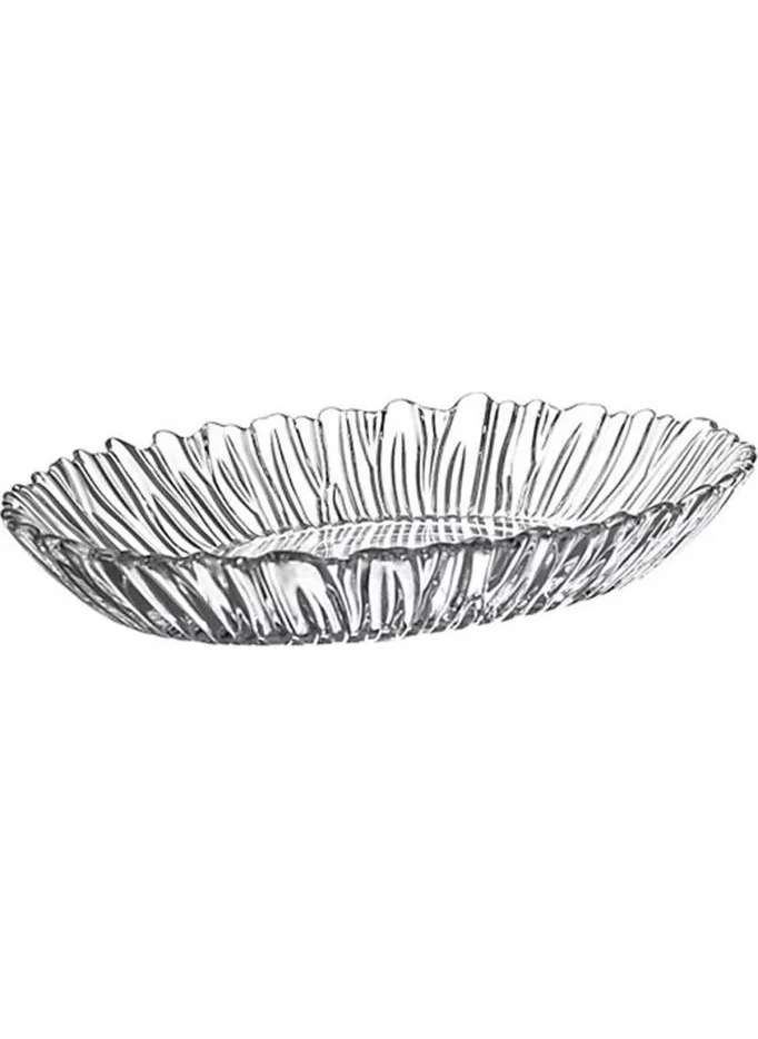 Paşabahçe 10547 Aurora 25 Cm Oval Glass Boat Serving Fruit Plate